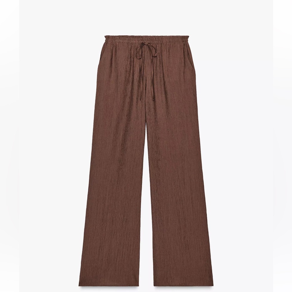 Zara Brown Wide Leg Pants